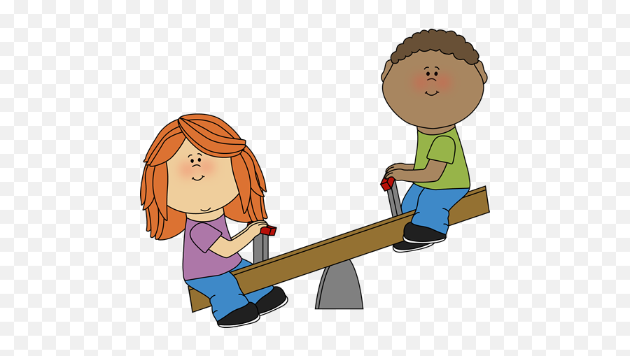 Free Kids Playing Clipart Png Download - Kids On Teeter Totter Clipart Emoji,Kids Playing Clipart