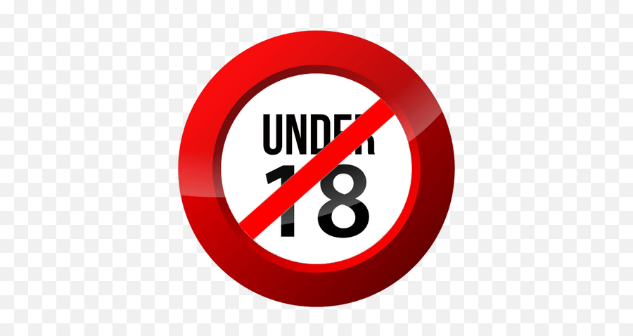 No Under 18 Restriction Transparent Png - Under 18 Sign Png Emoji,No Png