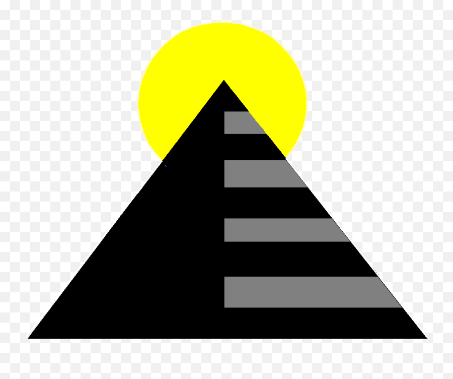 Sun Pyramid Banner Download Png Files - Pyramid With Sun Logos Emoji,Pyramid Clipart