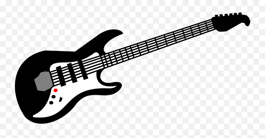 Best Bass Clipart - Black And White Guitar Clipart Emoji,Bass Clipart