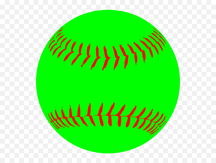 Download This Free Clipart Png Design - Green Softball Emoji,Softball Clipart