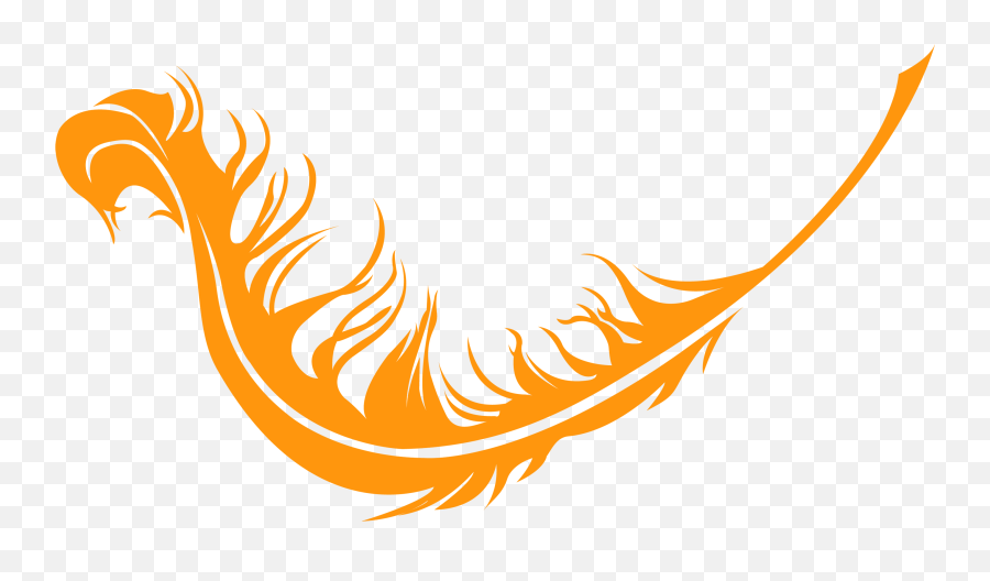 Transparent Phoenix Orange - Transparent Background Phoenix Phoenix Feather Transparent Background Emoji,Phoenix Clipart