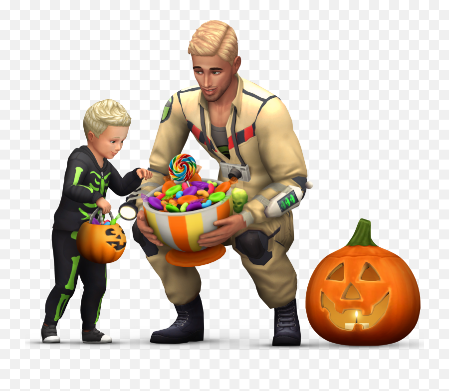 Happy Halloween From Simsvip Simsvip - Trick Or Treat Poses The Sims 4 Emoji,Happy Halloween Png