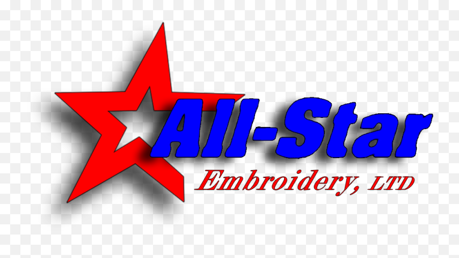 All - All Star Word Transparent Emoji,Embroidery Logo