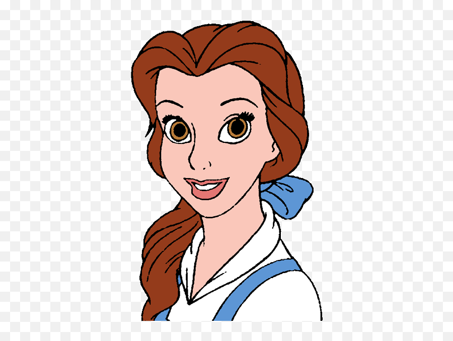 Belle Clipart - Belle Disney Princess Portrait Emoji,Belle Clipart