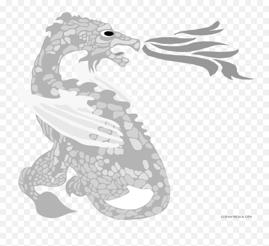 Download Fire Breathing Dragon Clipart - Dragon Png Image Clip Art Emoji,Dragon Clipart Black And White