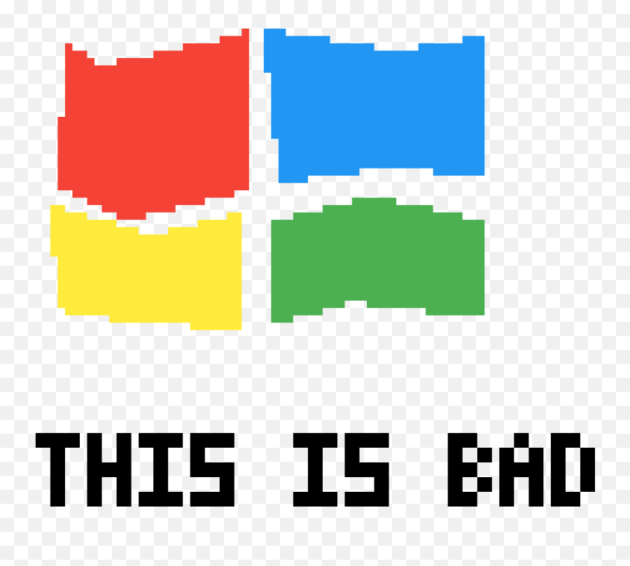 Pixilart - Horrible Windows Logo By Joshuam Bad Windows Logo Emoji,Windows Logo