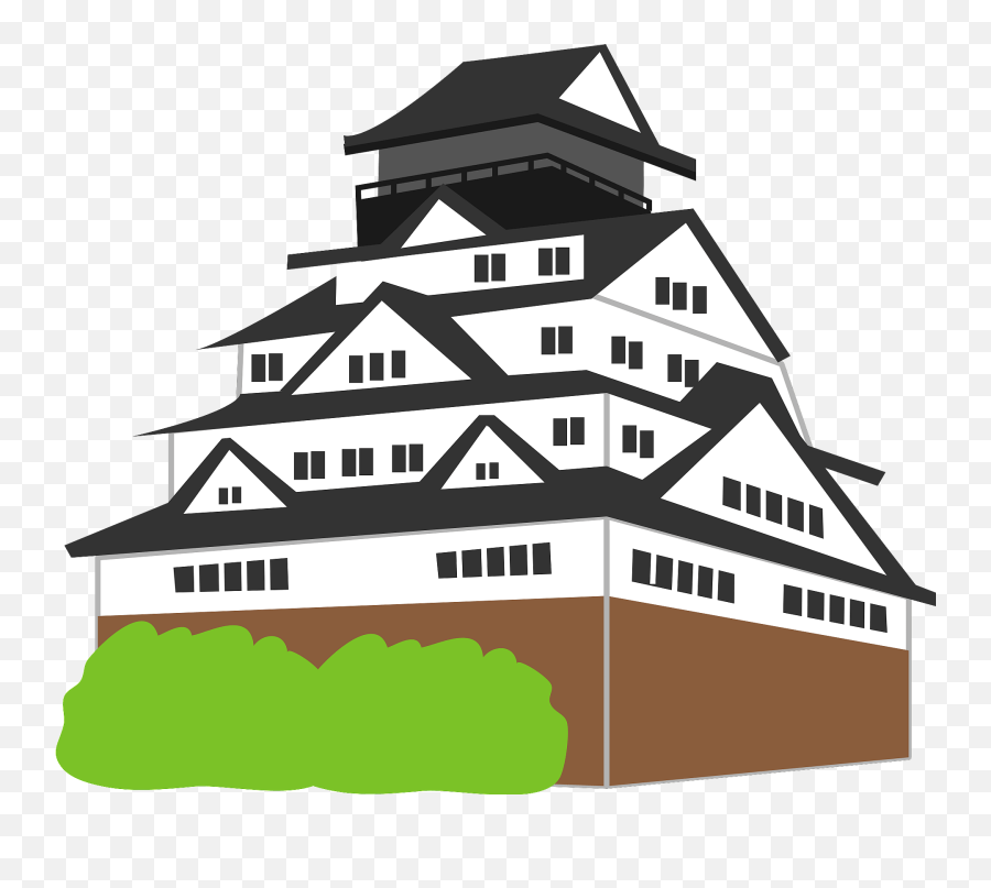 Japanese Castle Clipart Free Download Transparent Png - Horizontal Emoji,Castle Clipart
