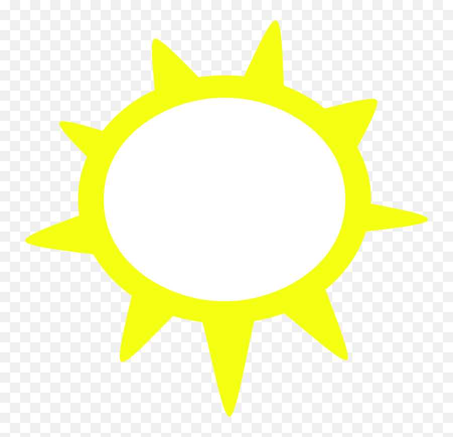 Weather Clipart Free - Sunny Weather Symbol Emoji,Weather Clipart