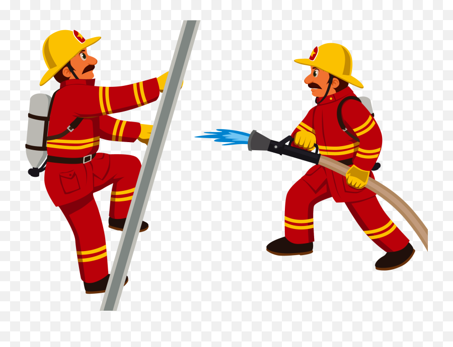 Firefighter Clipart Transparent - Firemen Clipart Emoji,Firefighter Clipart