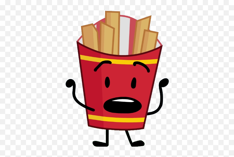 Fries Battle For Dream Island Wiki Fandom - Bfsp Fries Emoji,French Fries Clipart Black And White