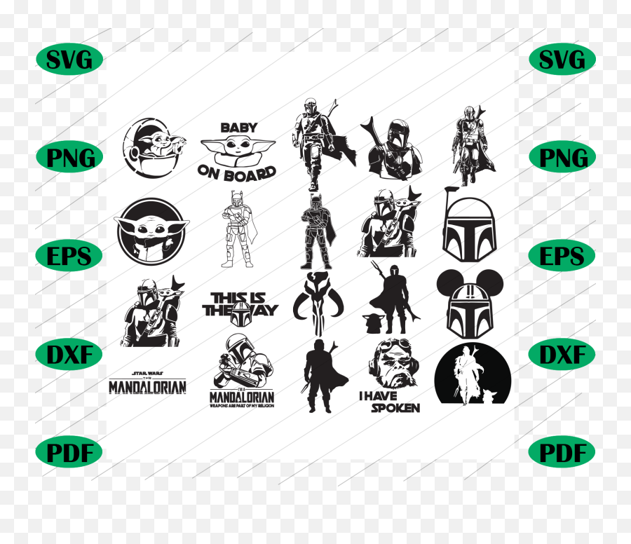 Star Wars Bundle Svg 12 Star Wars By Ilmho Tewartube Designs On Emoji,Yoda Clipart Black And White