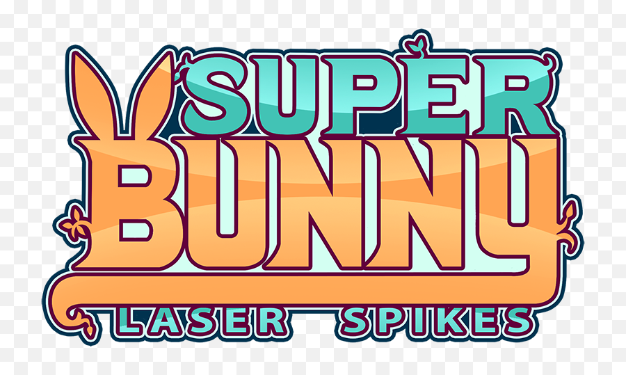 Super Bunny Laser Spikes - Language Emoji,Bunny Logo