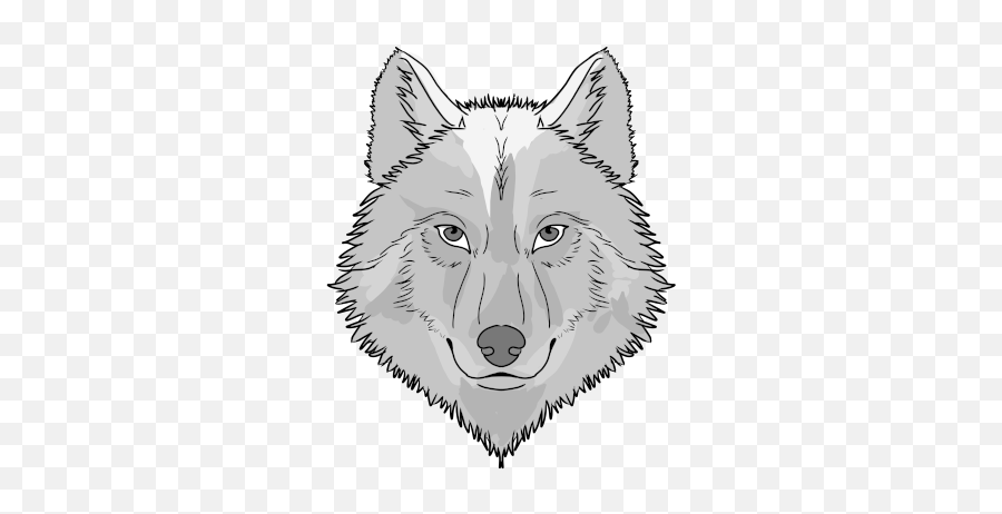 Wolf - Frankly Wearing Emoji,Wolf Clipart Face