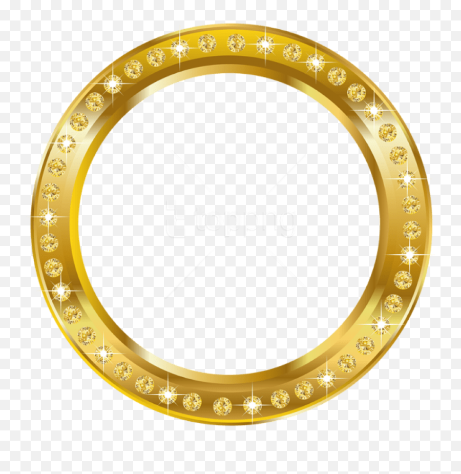 Download Free Png Download Round Frame Border Gold Clipart - Solid Emoji,Gold Clipart