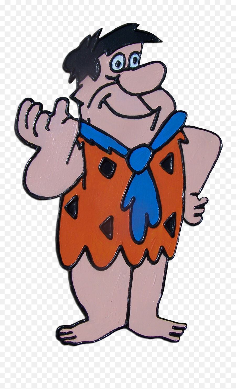 Fred Flintstones Garden Stake - Highdefinition Television Emoji,Stake Clipart