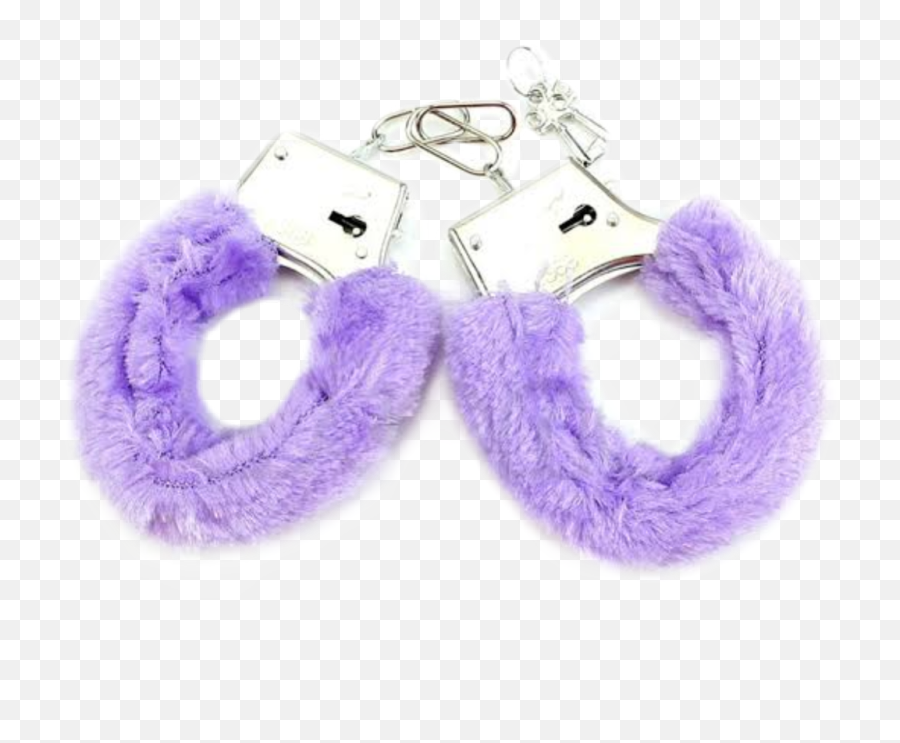 Kinky Handcuffs Sexy - Fuzzy Purple Handcuffs Sexy Handcuffs Png Emoji,Handcuffs Clipart