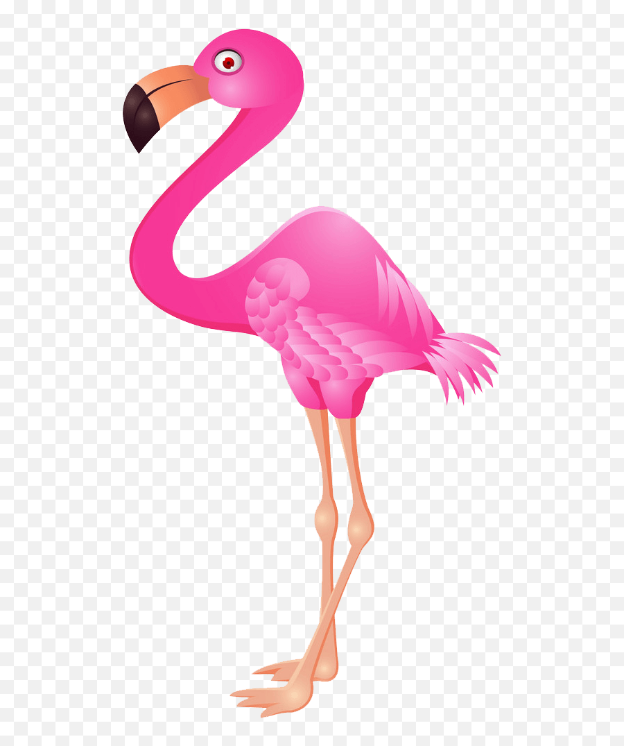 Cartoon Flamingo Clipart Transparent 1 - Cartoon Flamingo Emoji,Flamingo Clipart