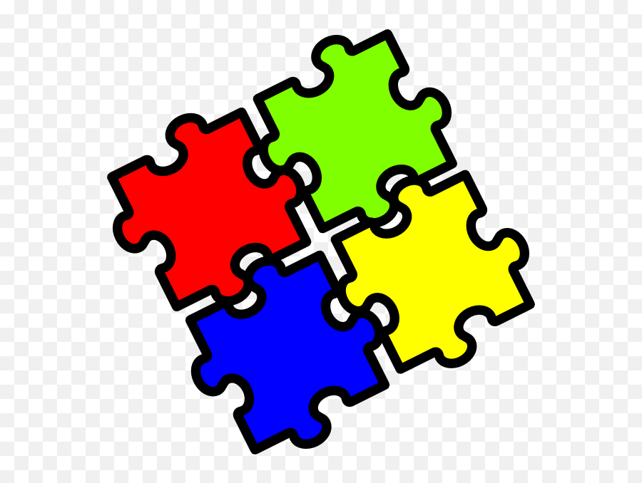 Jigsaw Fitting Together Clip Art At - Clipart Jigsaw Puzzle Emoji,Fit Clipart
