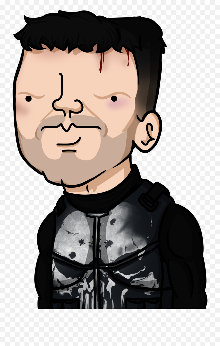 Terracid As The Punisher Frank Castle - Cartoon Hd Png Portable Network Graphics Emoji,Punisher Png