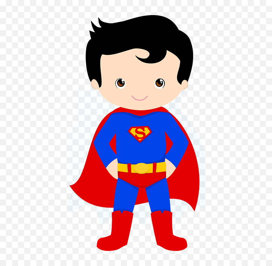 Superman Kid Clipart - Superman Clipart Emoji,Kid Clipart