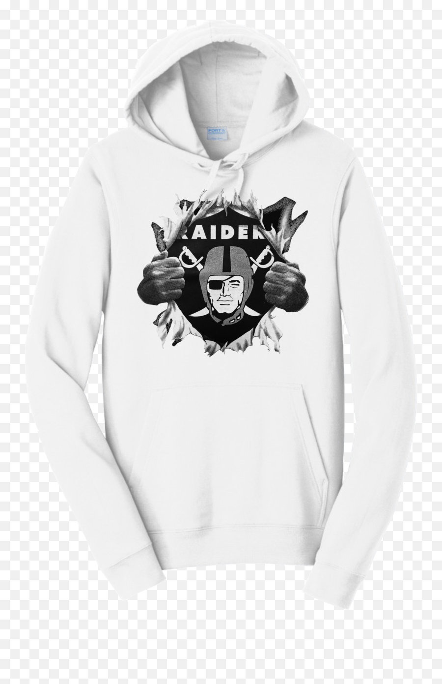 Raiders Custom Pullover Hoodie Las Vegas Nevada Oakland Nfl Super Bowl Hooded Sweatshirt - Hoodie Emoji,Raiders Skull Logo