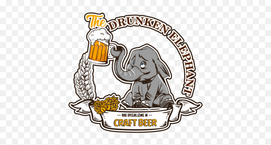 The Drunken Elephant The - Drunkenelephant Selectedwinner Beer Glassware Emoji,Elephant Logo
