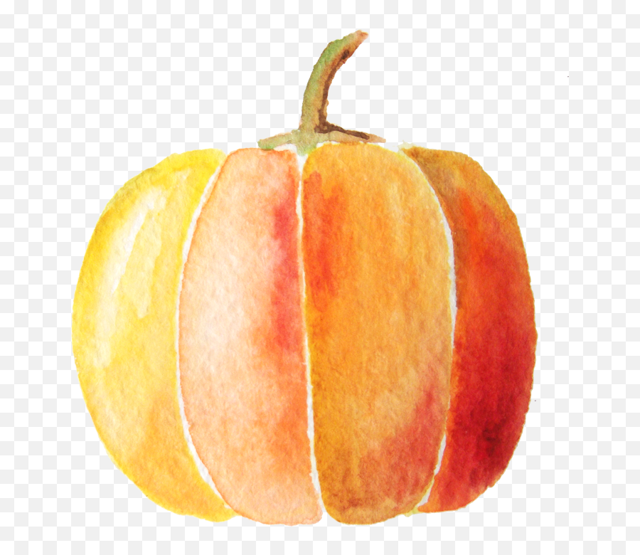 Watercolor Pumpkins Png - Pumpkin Watercolor Clip Art Emoji,Clipart Of Pumpkins