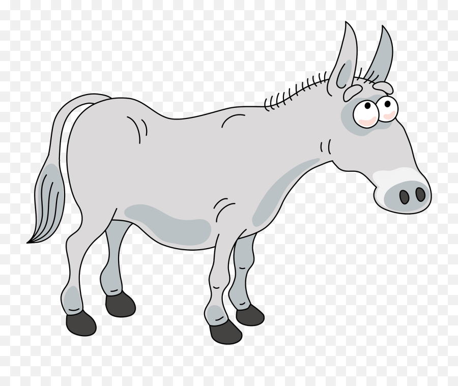 Donkey Clipart Free Download Transparent Png Creazilla - Animal Figure Emoji,Donkey Clipart