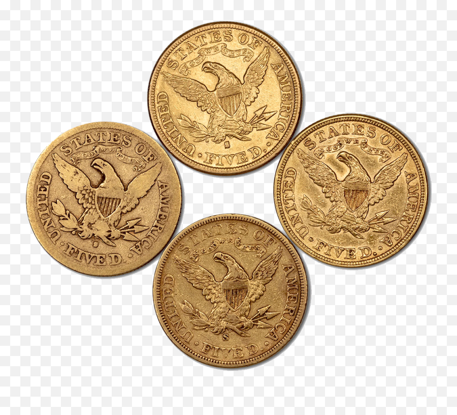 5 Liberty Gold Coin Special - Fvf Xfau U0026 Pq Bu Coins Emoji,Gold Coins Transparent