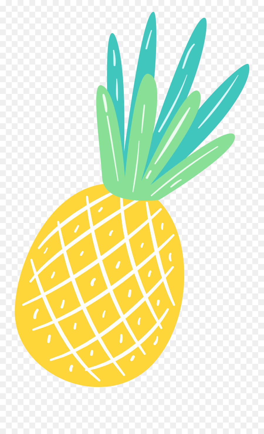 Download Summer Clipart Pineapple - Full Size Png Image Pngkit Emoji,Summer Clipart
