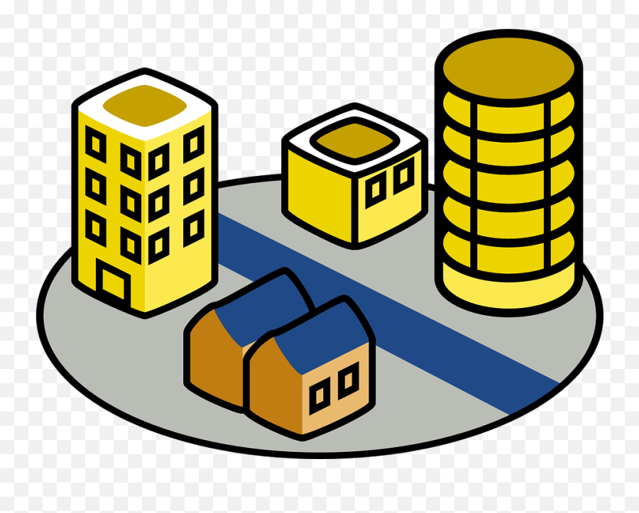 City Apartment Cityscape - Free Vector Graphic On Pixabay Emoji,April Border Clipart