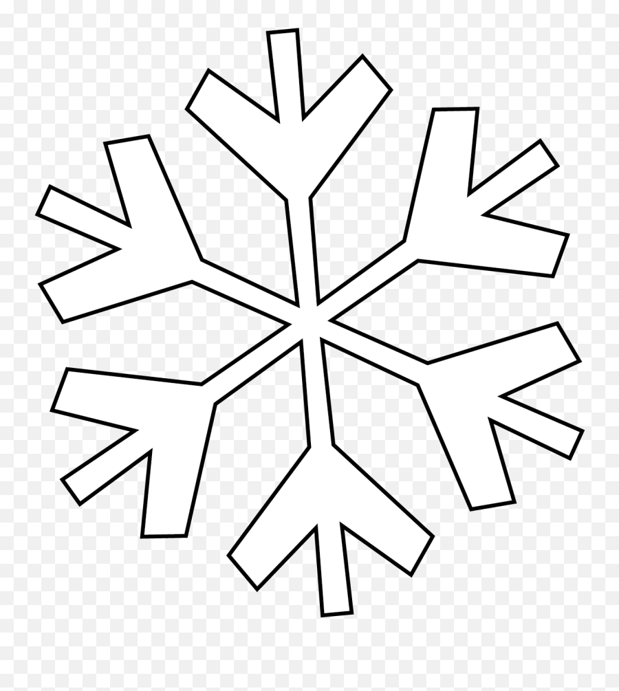 Snowflake Clipart Black And White Png - Snowflake Digital Drawing Emoji,Snowflake Clipart Black And White