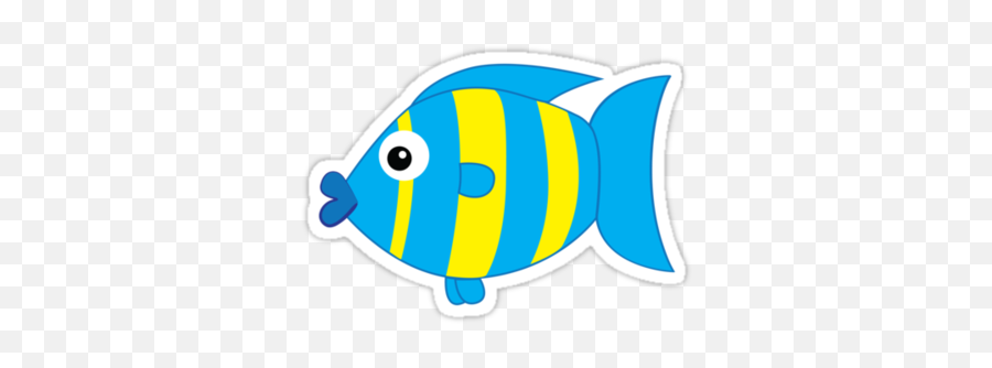 Cute Fish Stickers By At0mik Redbubble - Clipart Best Emoji,Cute Stickers Png
