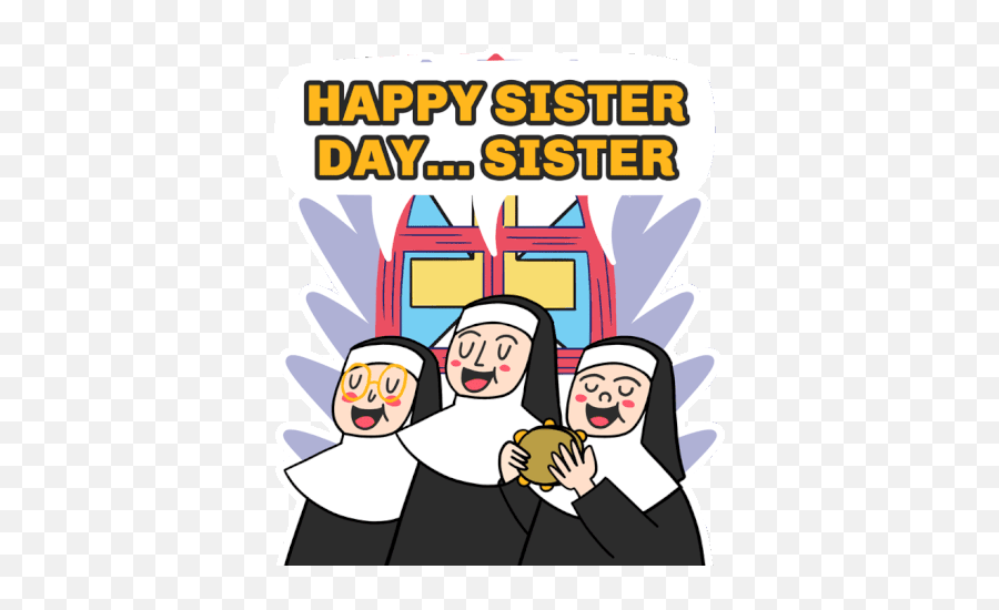 Happy National Sisters Day Gif Emoji,Happy Birthday Sister Clipart