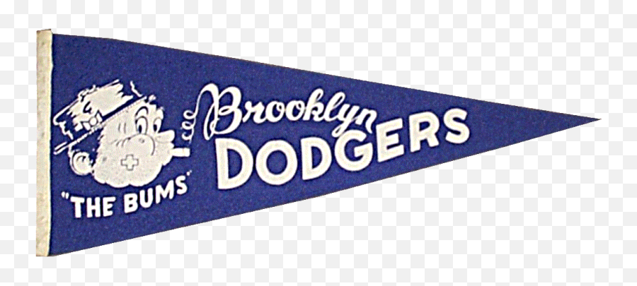 Brooklyn Dodgers - Brooklyn Dodgers Pennant Emoji,Dodgers Logo