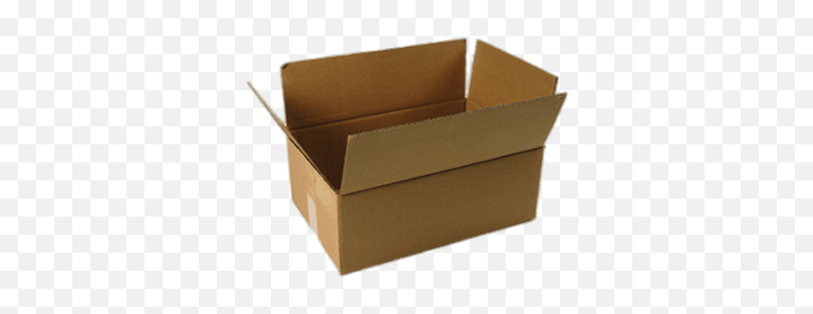 Open Cardboard Box Transparent Png - Cardboard Box Transparent Emoji,Transparent Box