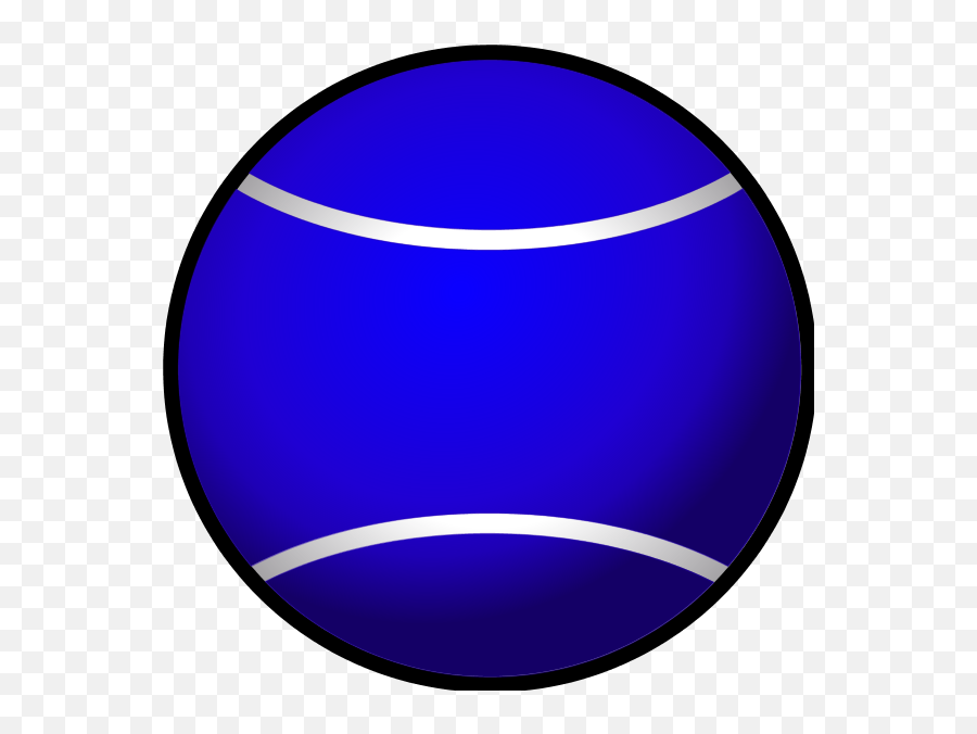 Tennis Ball Simple Vector Clip Art 2 - Blue Tennis Balls Clipart Emoji,Tennis Ball Clipart