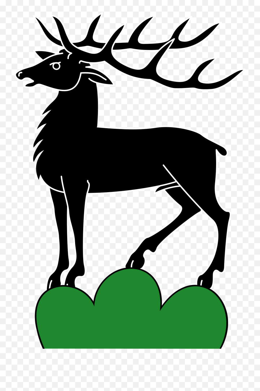 Deer Clipart - Animal Figure Emoji,Deer Clipart Black And White