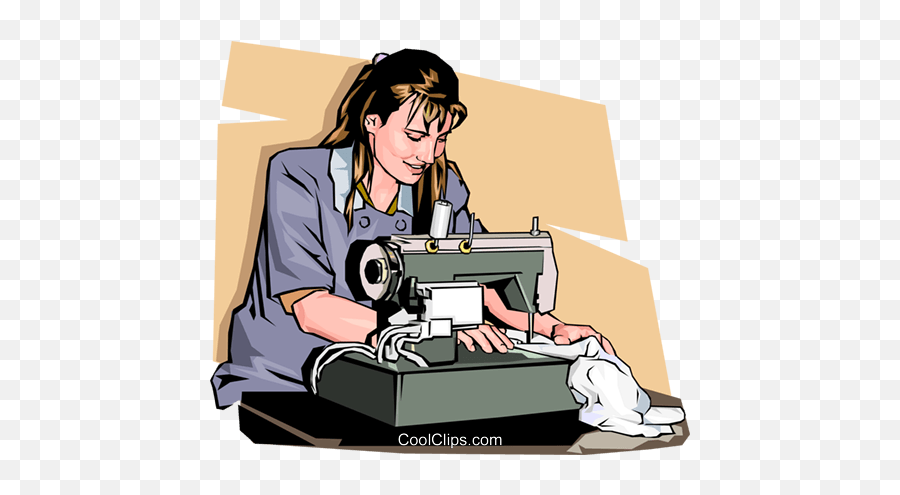 Library Of Woman Using Sewing Machine - Silai Machine With Lady Png Emoji,Sewing Machine Clipart
