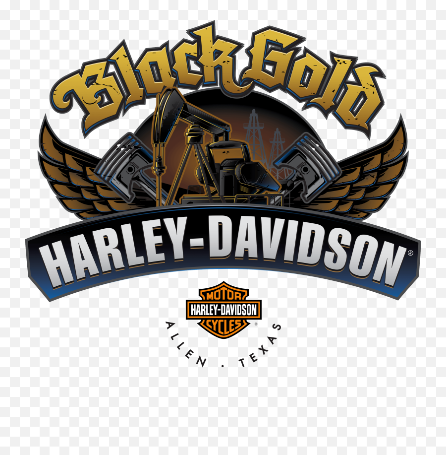 Homepage - Black Gold Harley Davidson Allen Emoji,Harley Davidson Logo