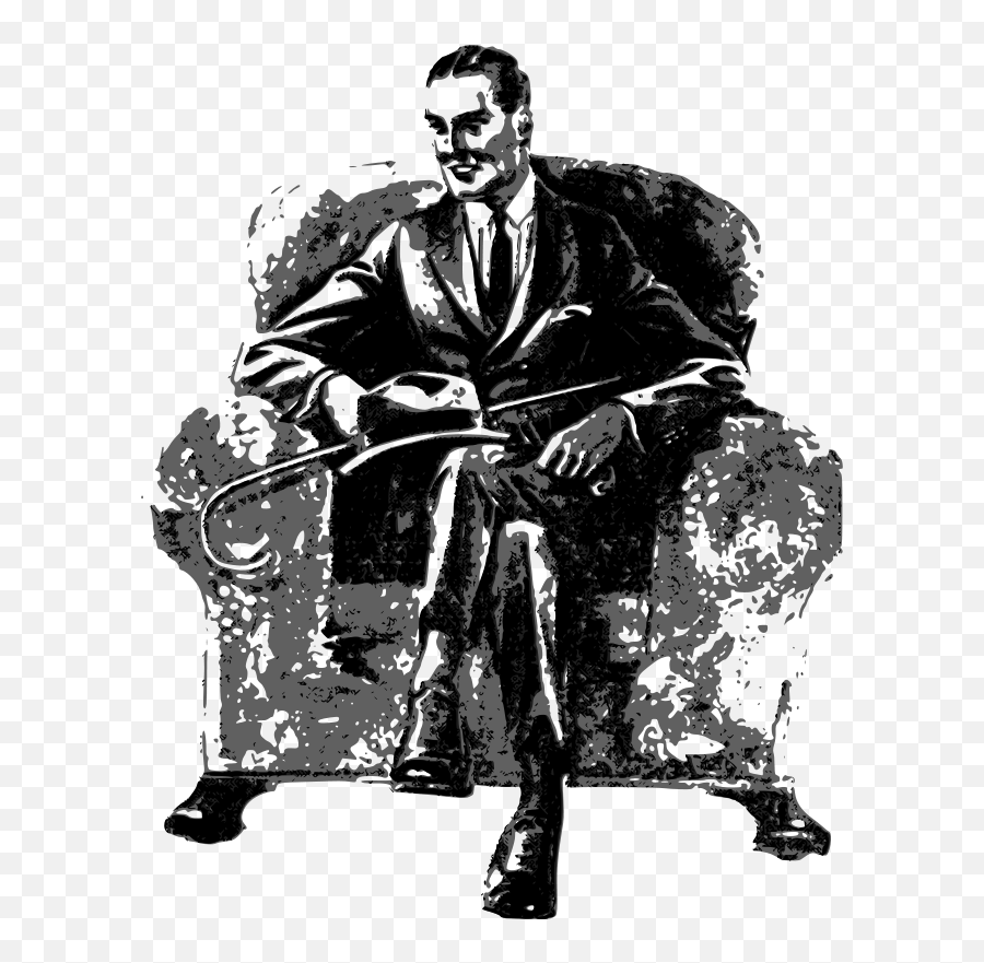Free Clipart Creepy Man On Sofa J4p4n - You Stop Asking Question Quote Emoji,Sofa Clipart