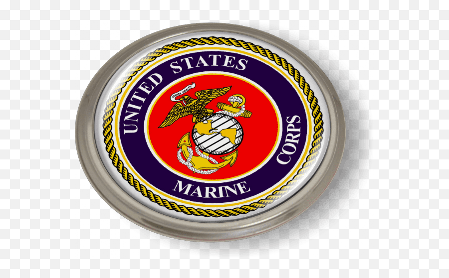 Us Marine Corps Blue 3d Domed Emblem - Flag Of The United States Marine Corps Emoji,Us Marine Logo
