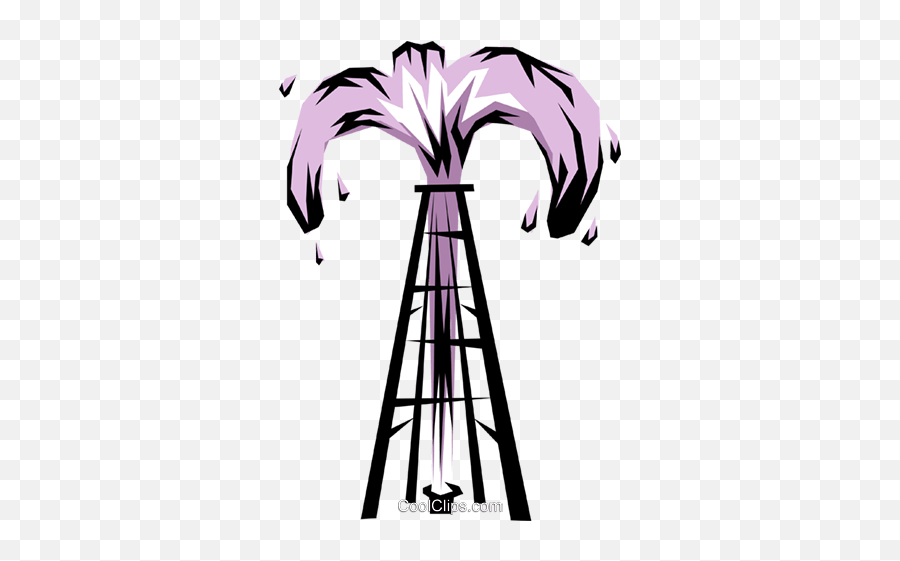 Oil Wells Royalty Free Vector Clip Art - Gushing Oil Well Clipart Emoji,Well Clipart