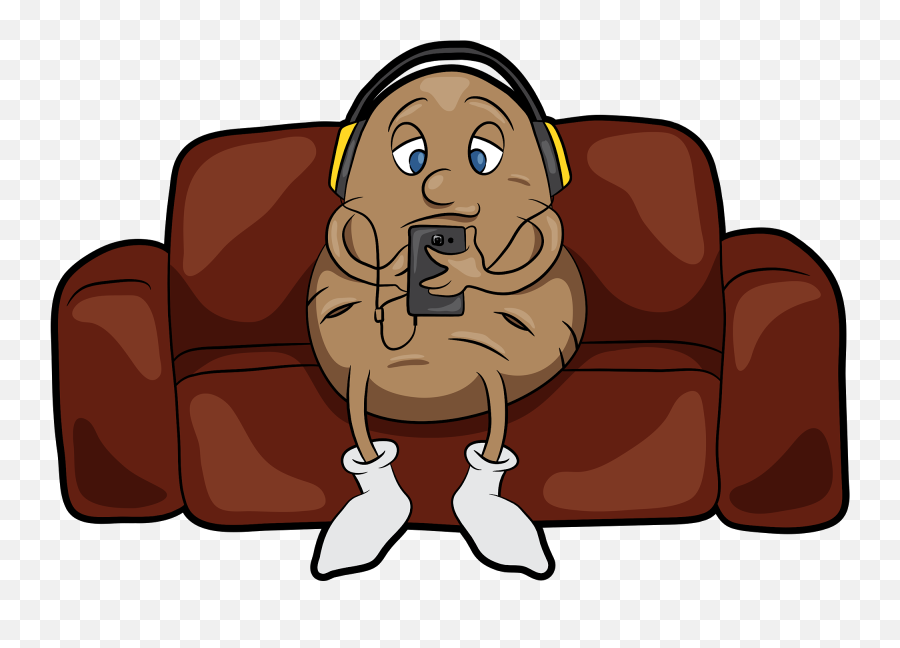 Picture - Couch Potato Clipart Png Emoji,Lazy Clipart