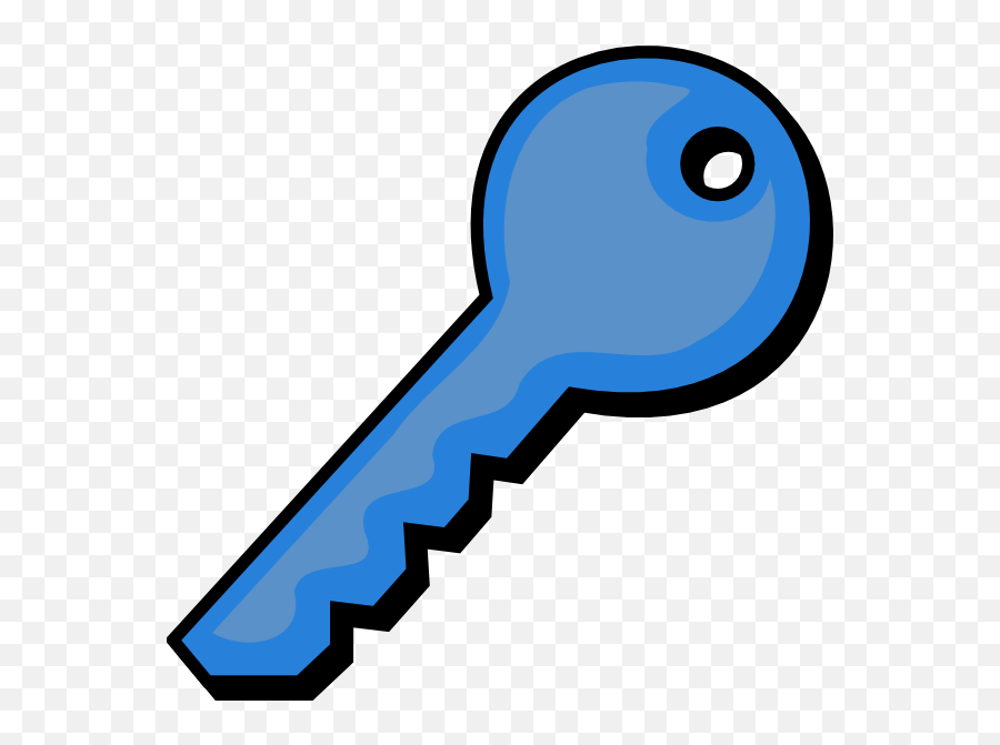 Blue Key Clip Art At Clker - Key Clip Art Emoji,Key Clipart