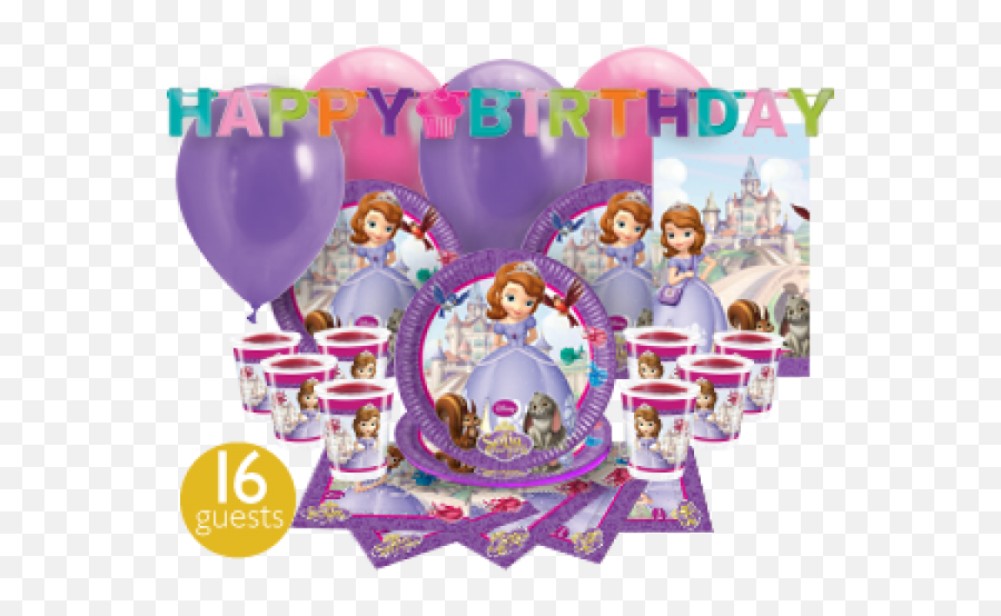 Sofia The First Happy Birthday Png Transparent Images U2013 Free - Party Emoji,Birthday Png