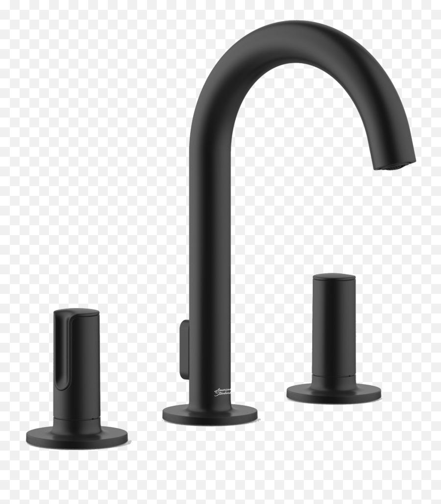 Studio S Widespread Faucet In Matte Black - Tap Clipart American Standard Black Bathroom Faucets Emoji,Faucet Clipart