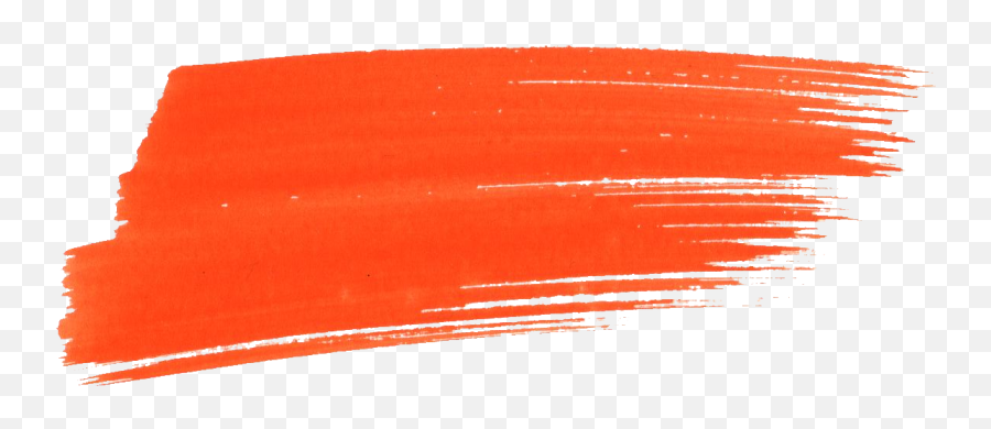 18 Orange Watercolor Brush Stroke Png T 2378679 - Png Orange Brush Effect Png Emoji,Watercolor Stroke Png