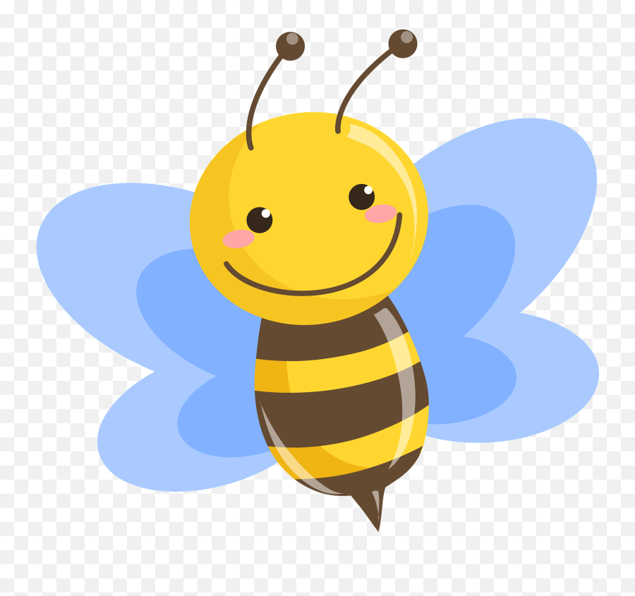 Bee Clipart Free Download Transparent Png Creazilla - Happy Emoji,Bee Clipart